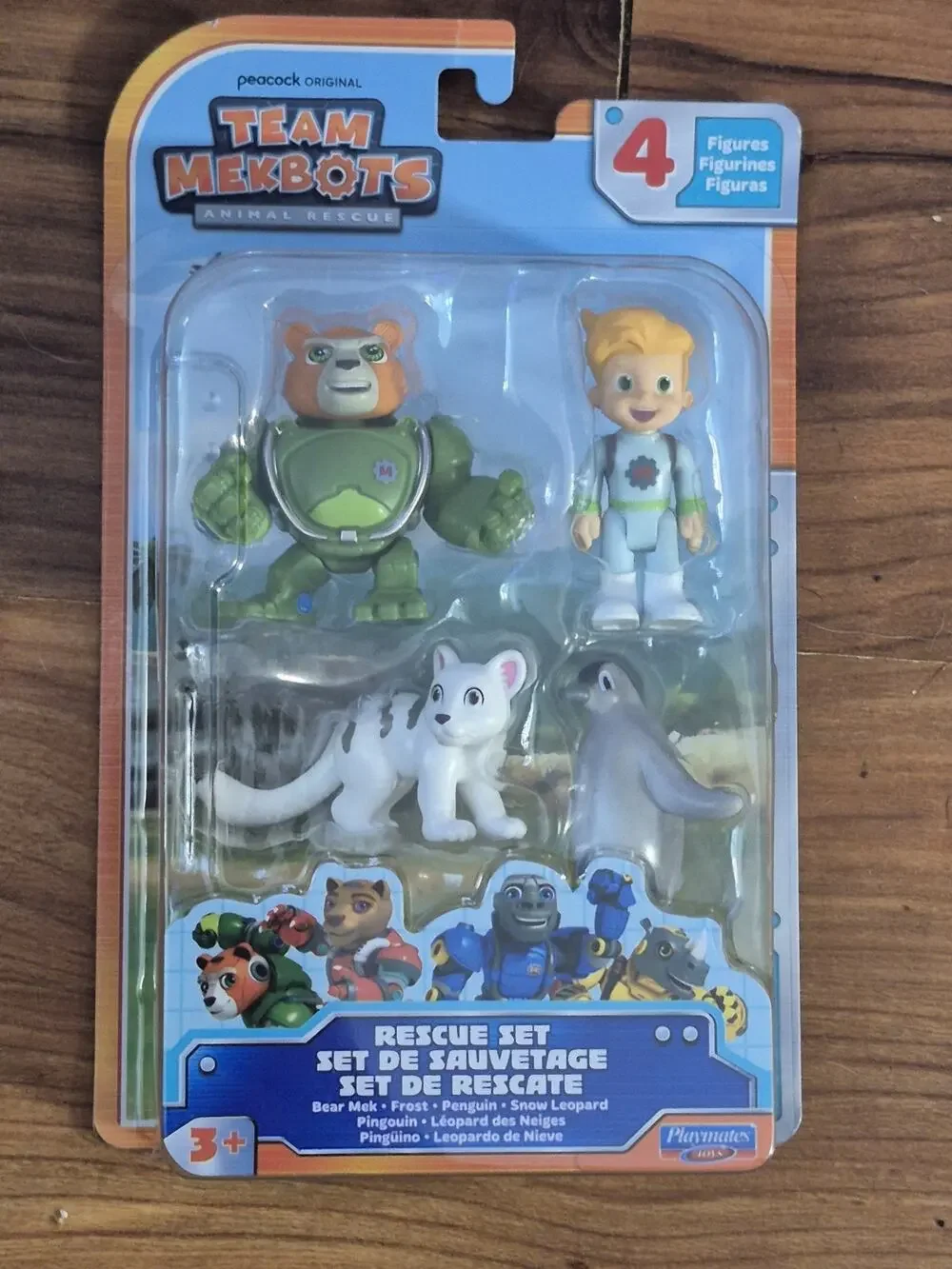 Team Mekbots Rescue Set Bear Mek Frost Pentuin & Snow Leopard Mini Figures S33